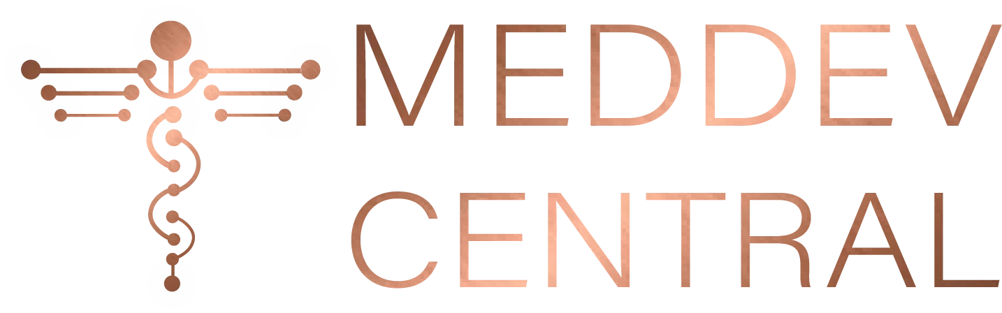 MedDev Central Logo in copper gradient